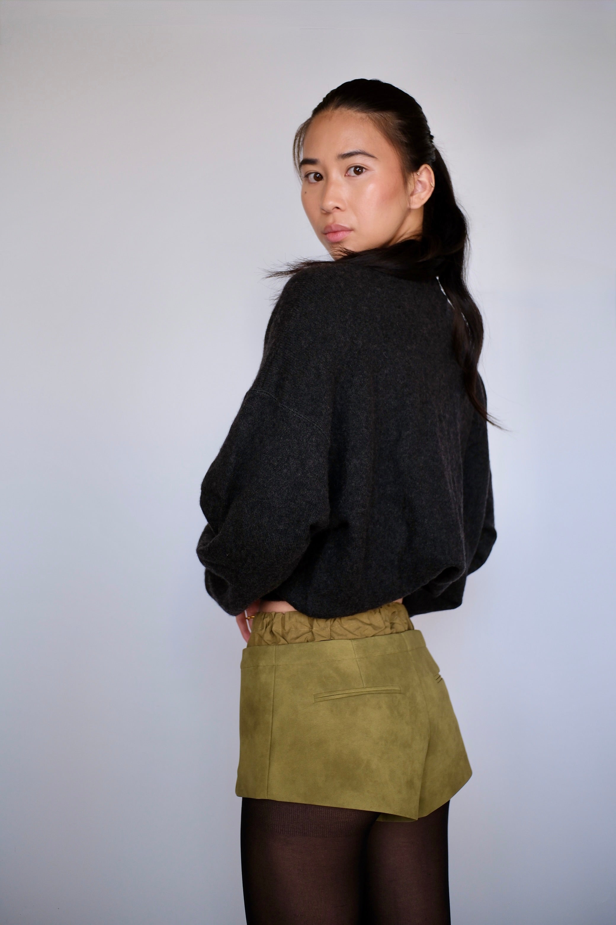 Suede Micro Shorts