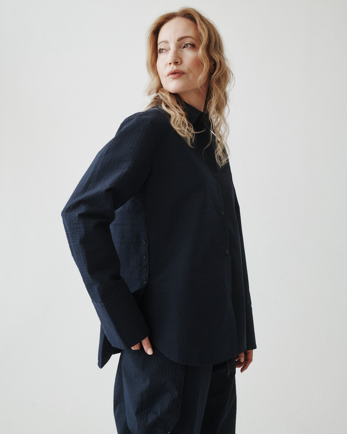 Striped Side Vent Shirt
