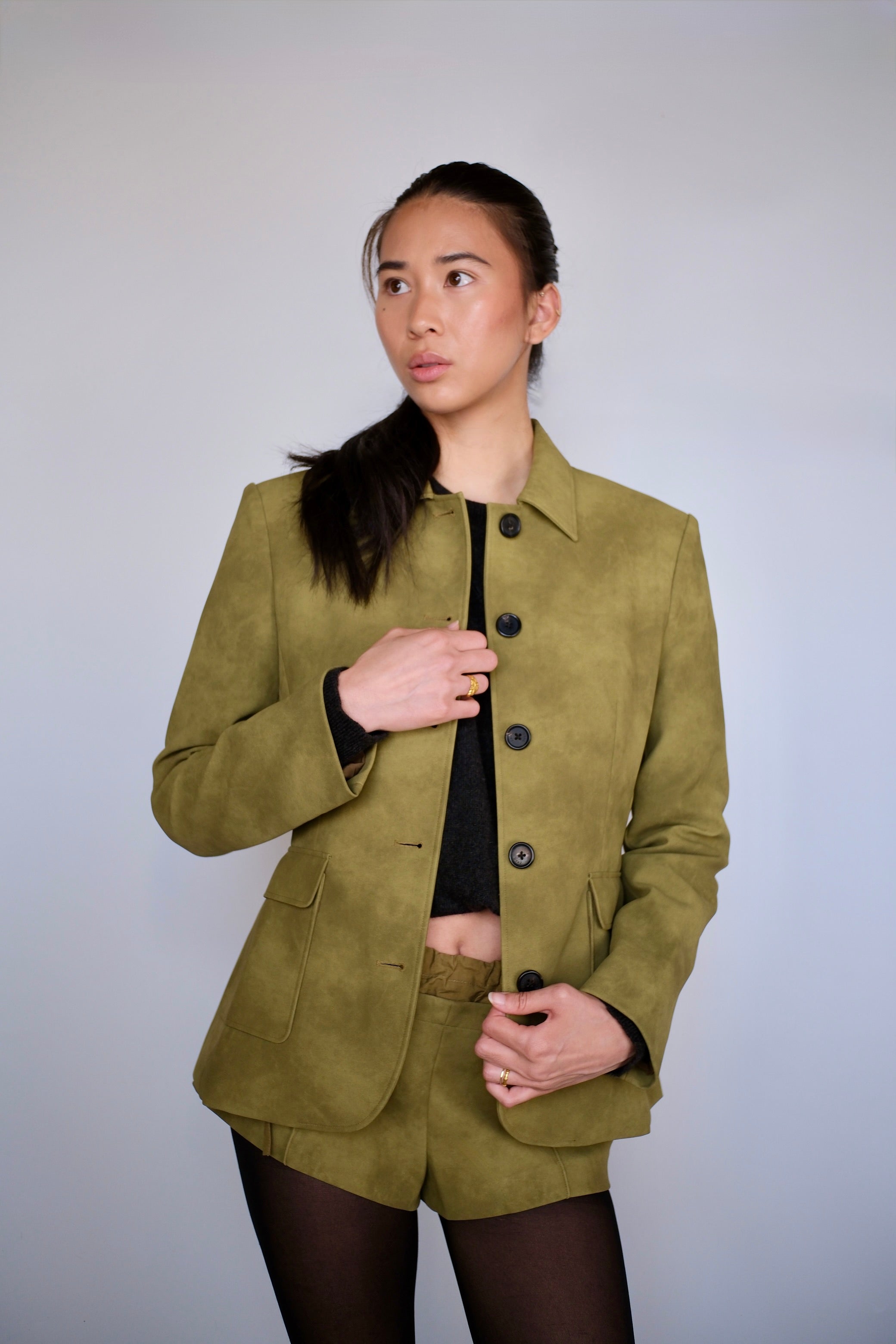 Tailored Suede Jacket