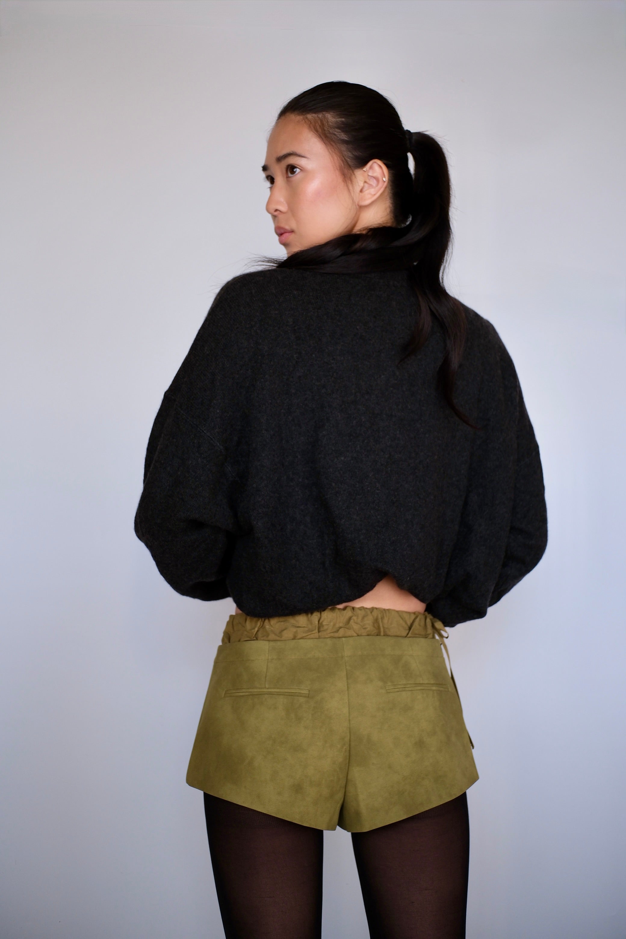Suede Micro Shorts