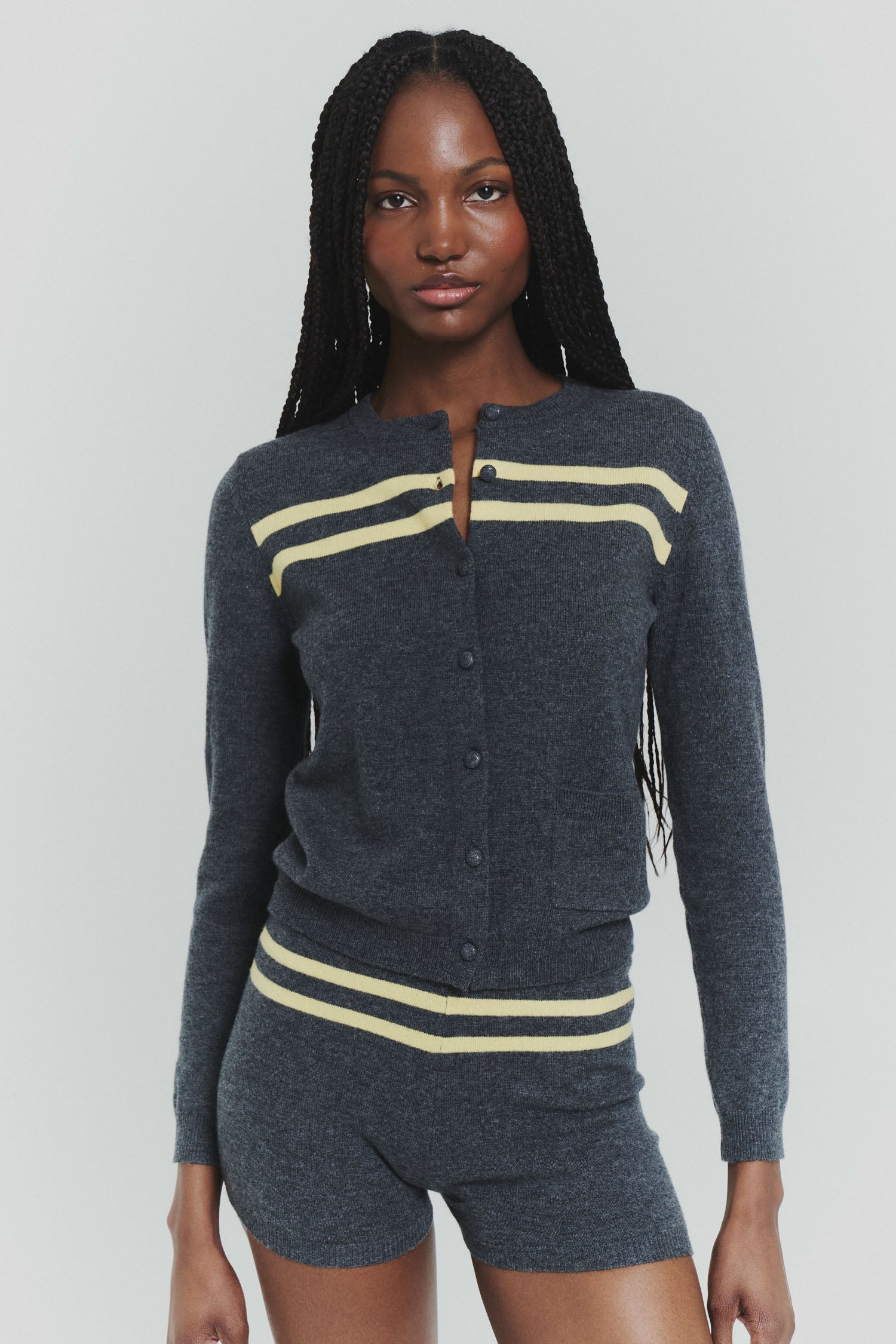 Stripe Knit Cardigan
