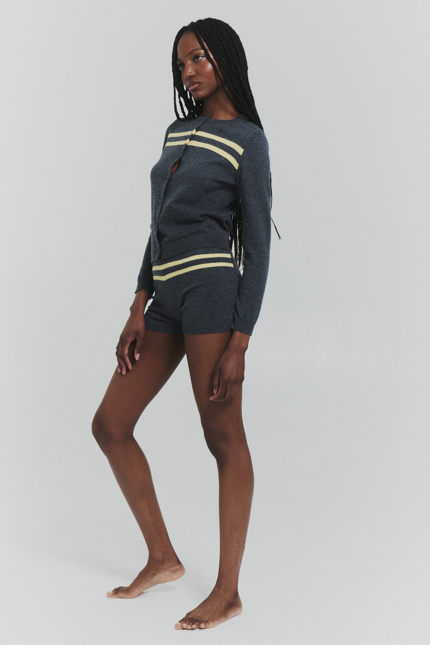 Stripe Knit Shorts